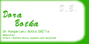 dora botka business card